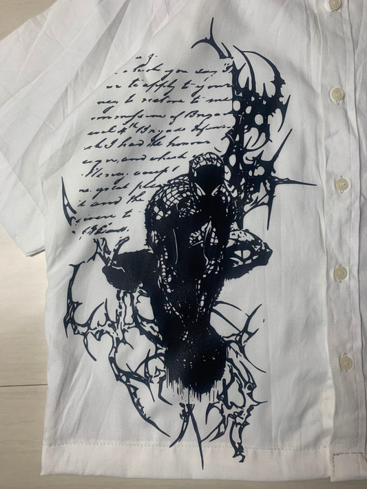 Gothic Spider Button Up