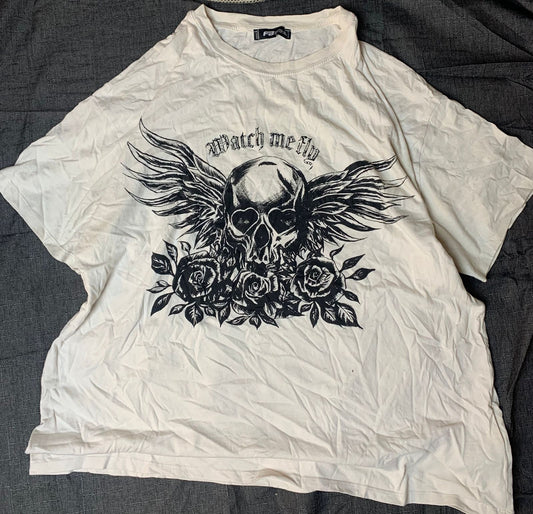 White Graphic Tee