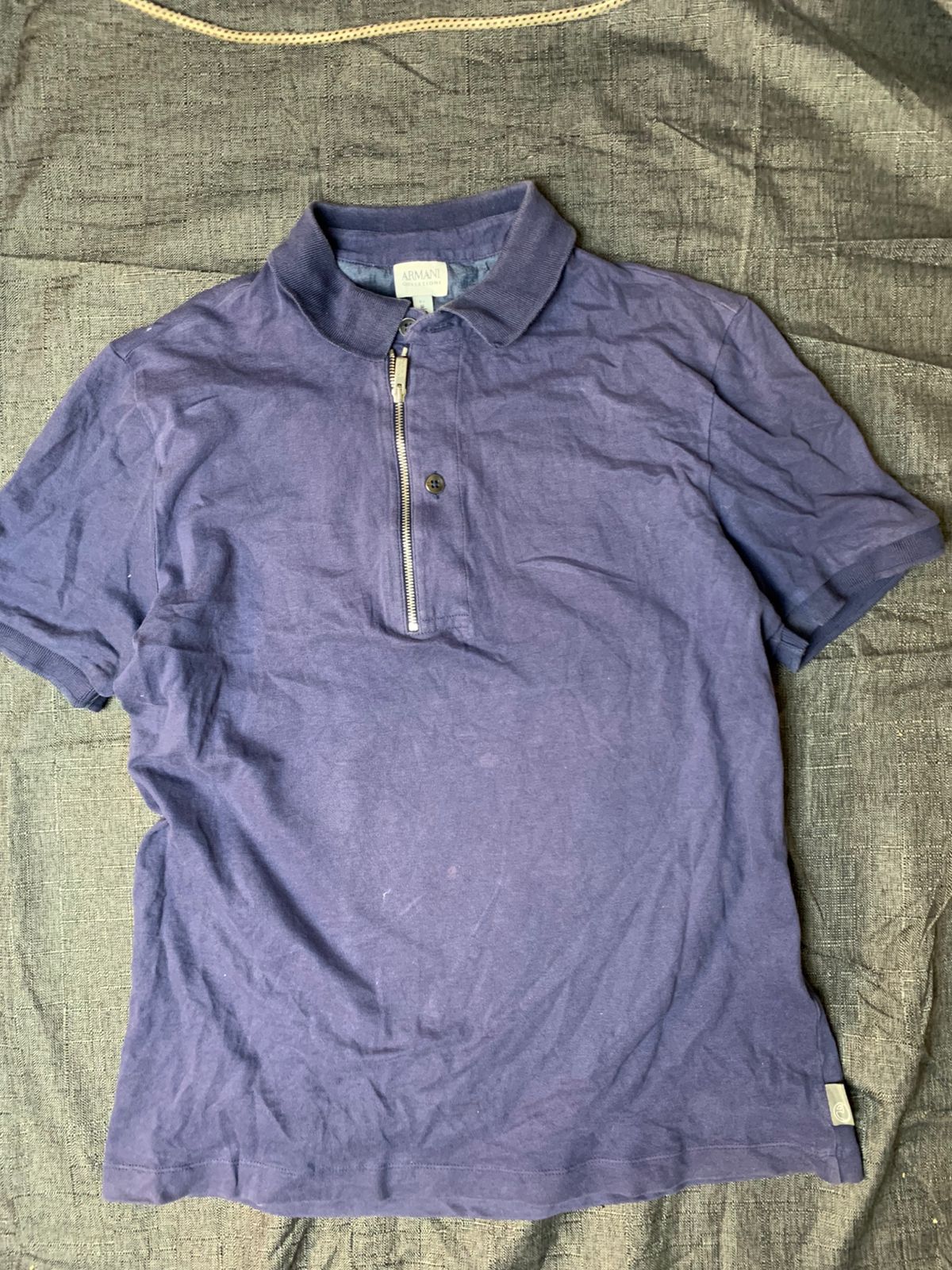 ARMANI Zipup Polo Shirt