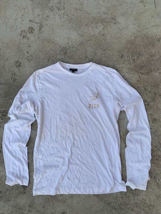 White Ful Sleeve Graphic Tee