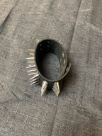 Lather Spiked Bracelet