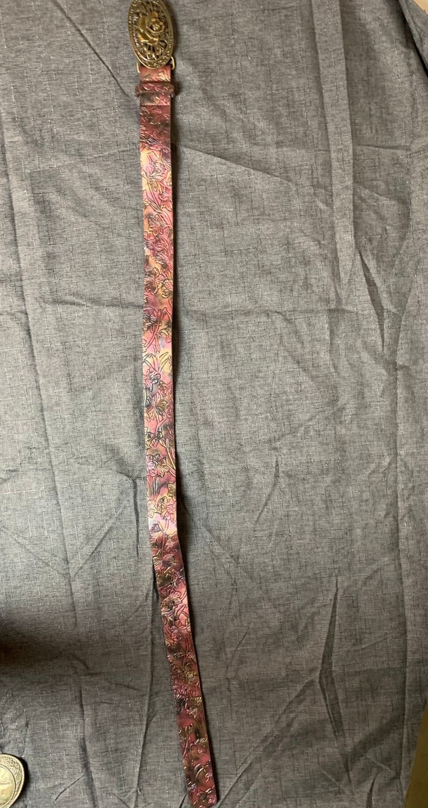 Vintage Hand Tooled Belt