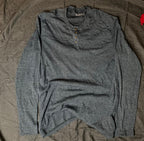 KANTT gray long-sleeve henley shirt