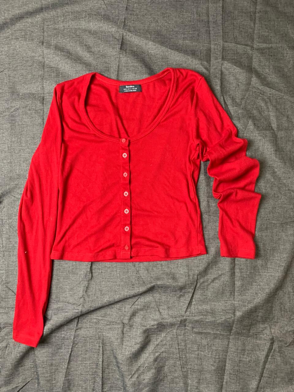 Red crop top