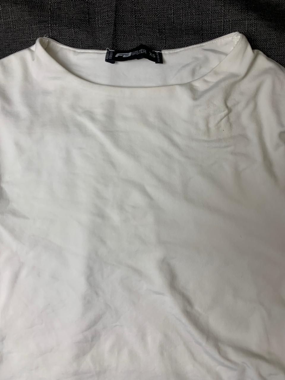 White crop top