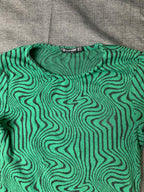 Green crop top