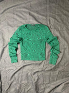 Green crop top
