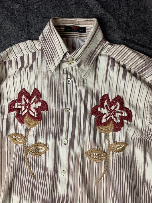 FLower Button Up Full sleeves