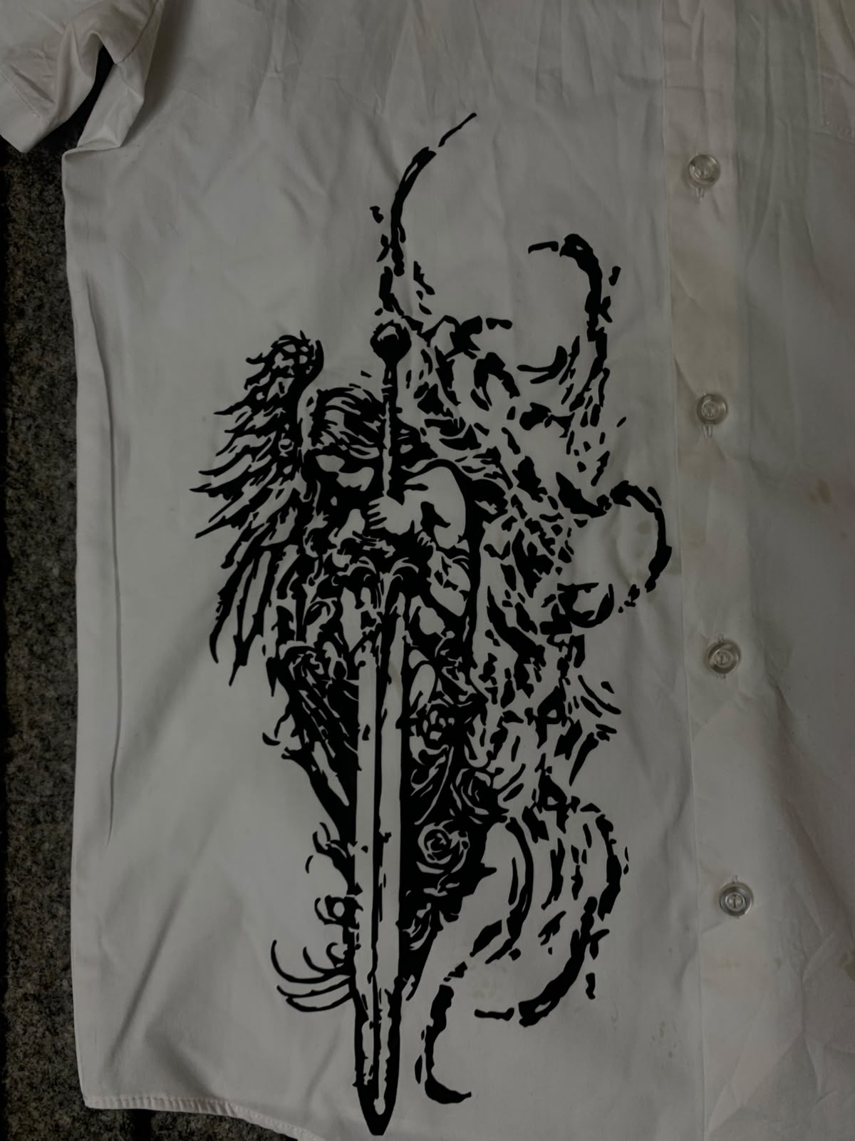 Graphic Button up