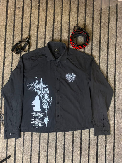 Grphic Full Boxy Button UP