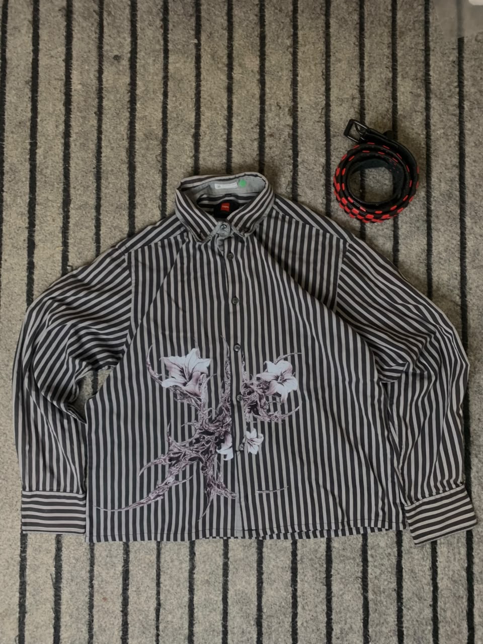 Graphic Full Button Up