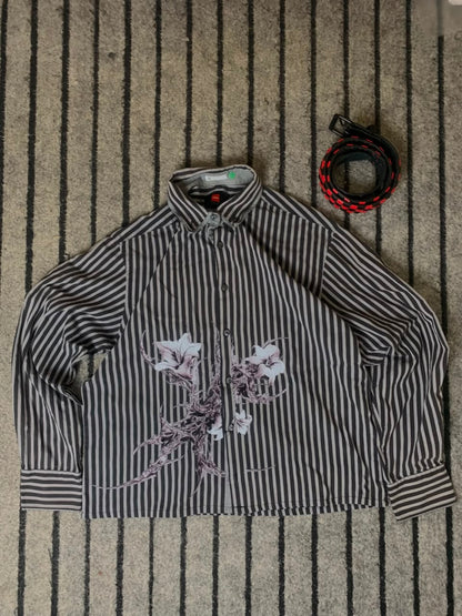 Graphic Full Button Up