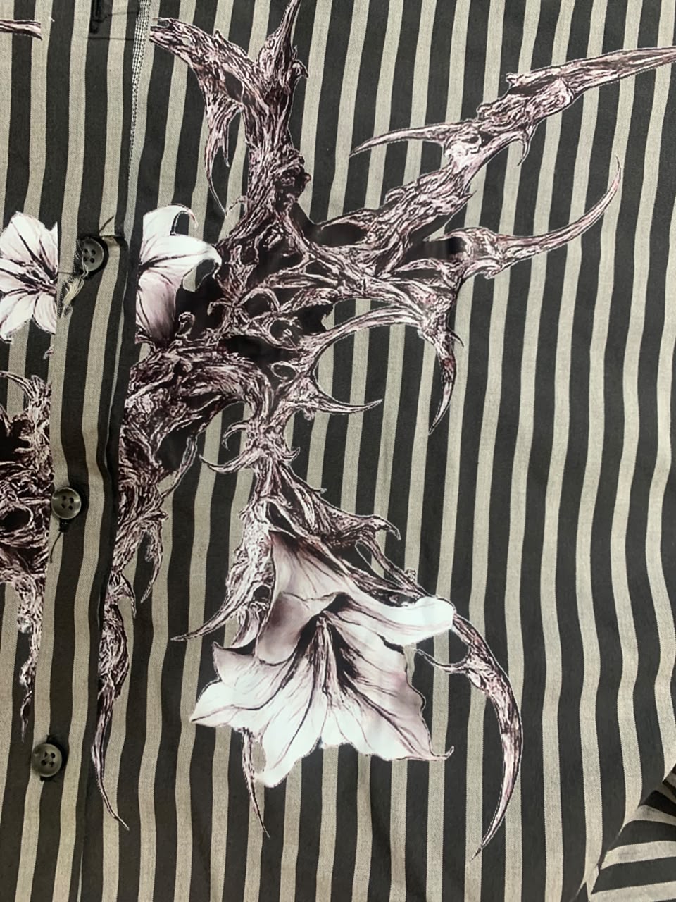 Graphic Full Button Up
