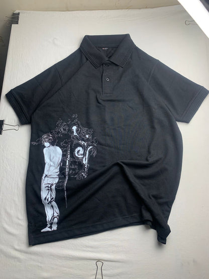 Anime Artwork Black Polo