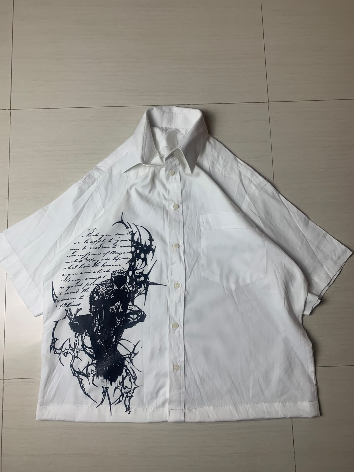 Gothic Spider Button Up