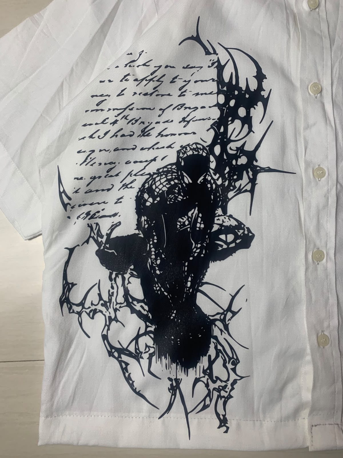 Gothic Spider Button Up