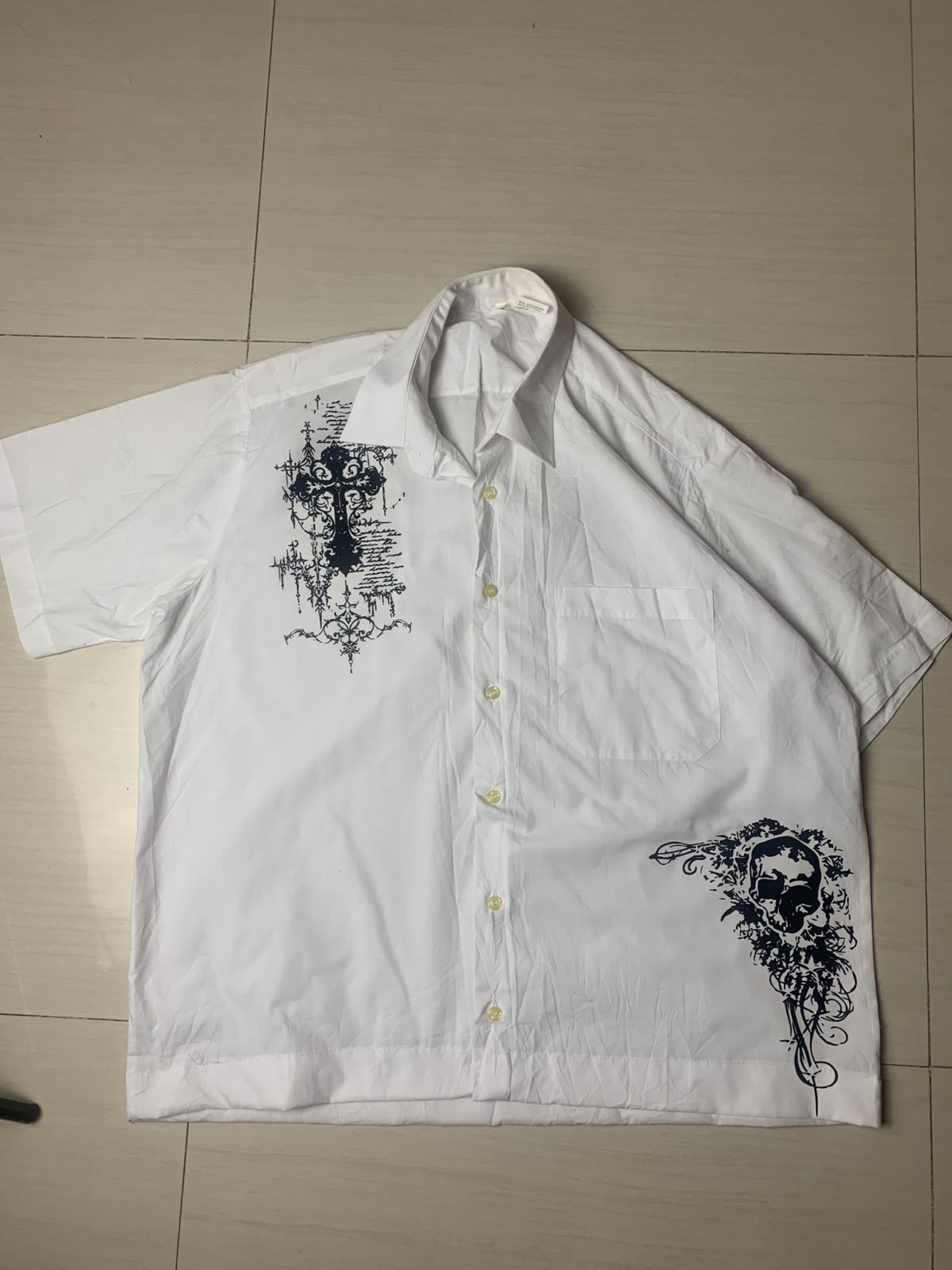 Gothic Boxy Button Up