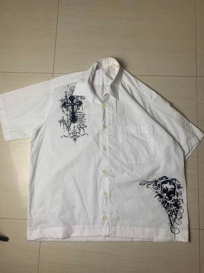 Gothic Boxy Button Up