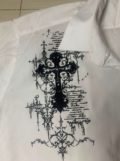 Gothic Boxy Button Up