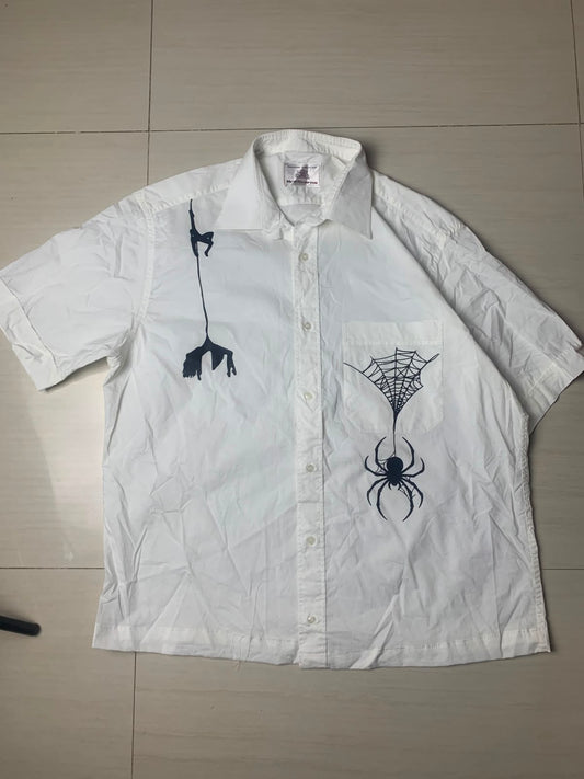 Spider Boxy Button Up