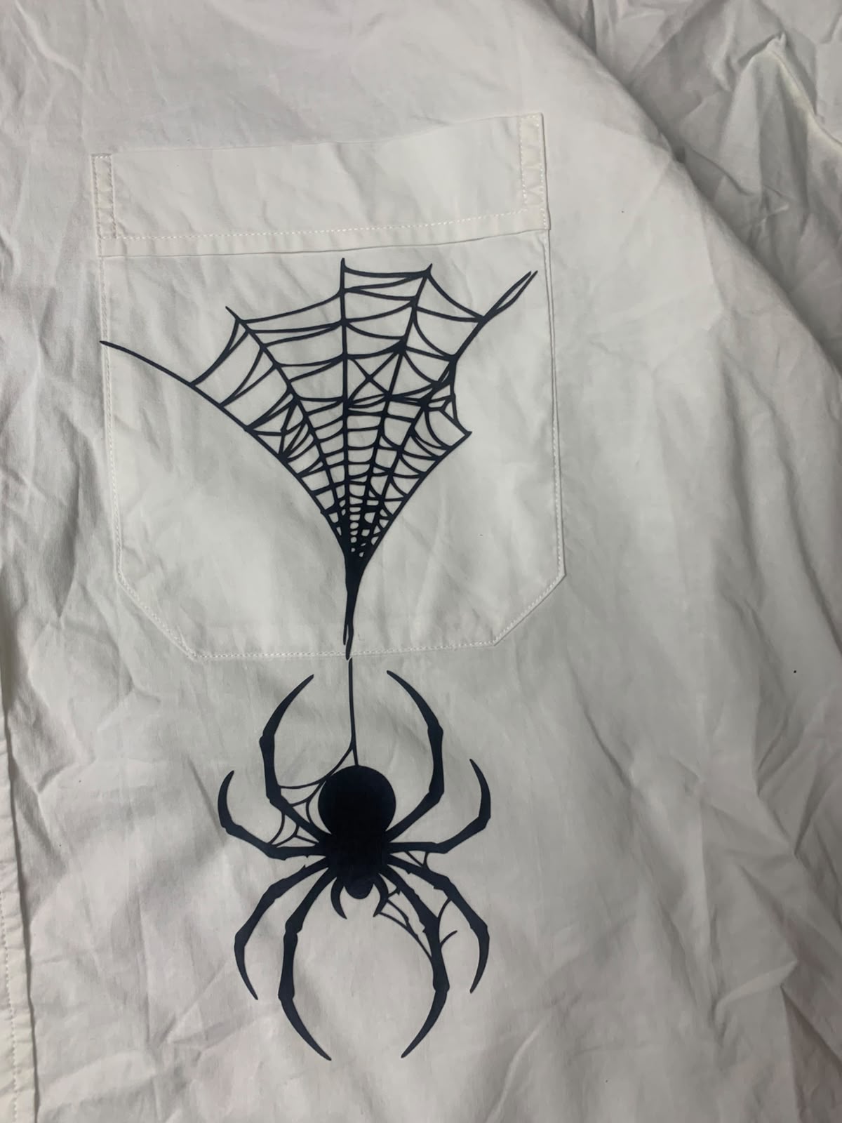 Spider Boxy Button Up