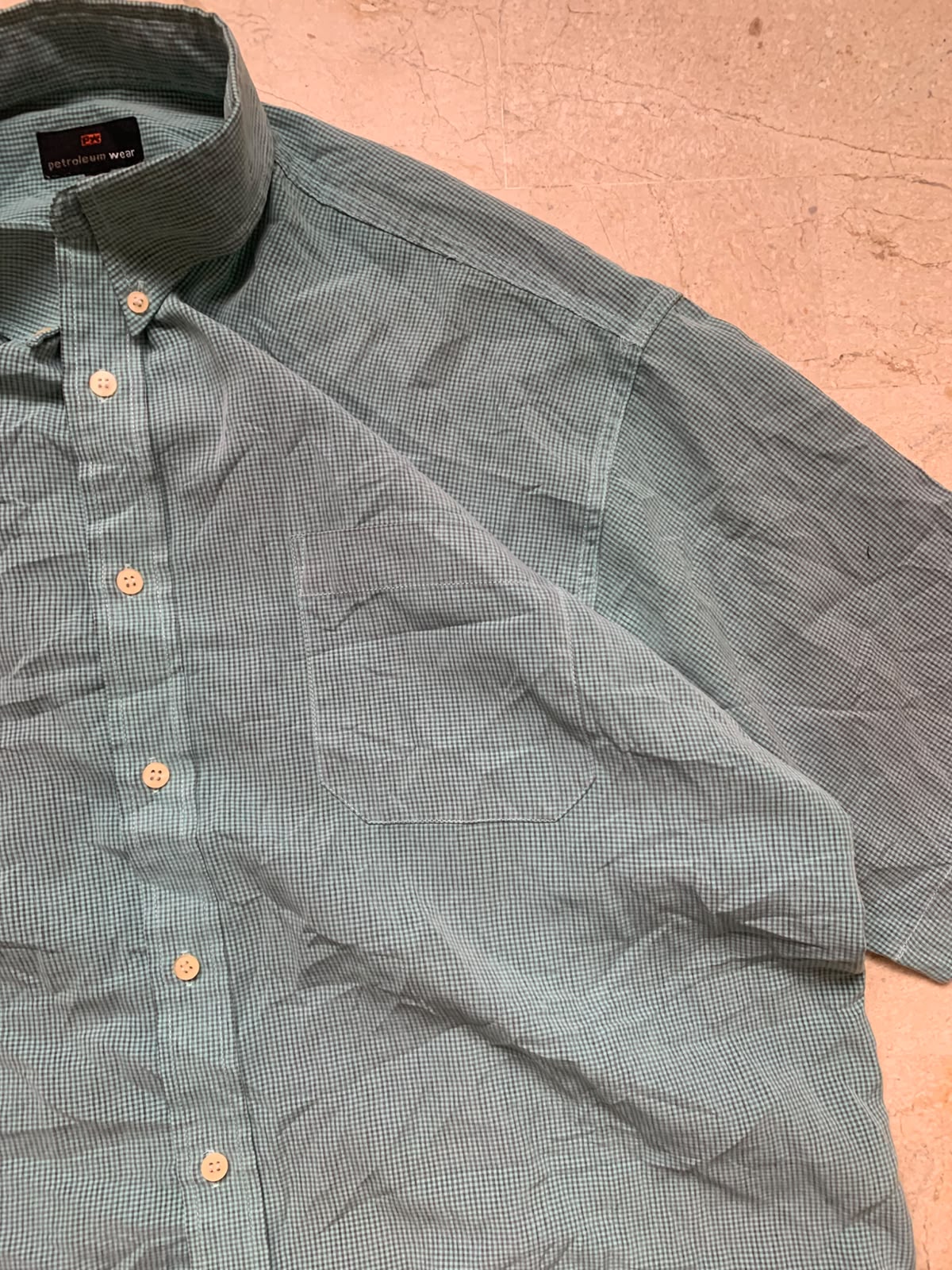 Green Boxy Button up