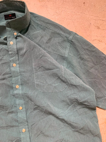 Green Boxy Button up