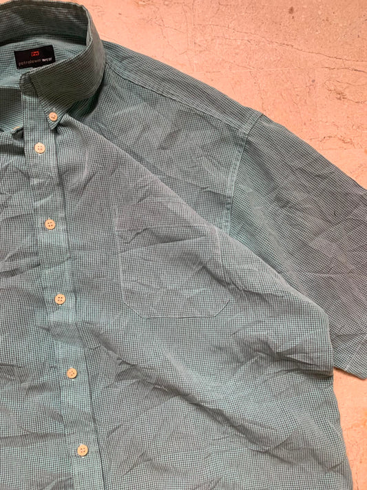 Green Boxy Button up