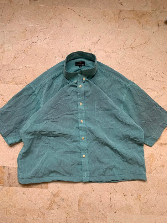 Green Boxy Button up