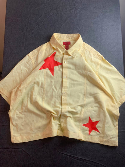 Printed Boxy Button UP