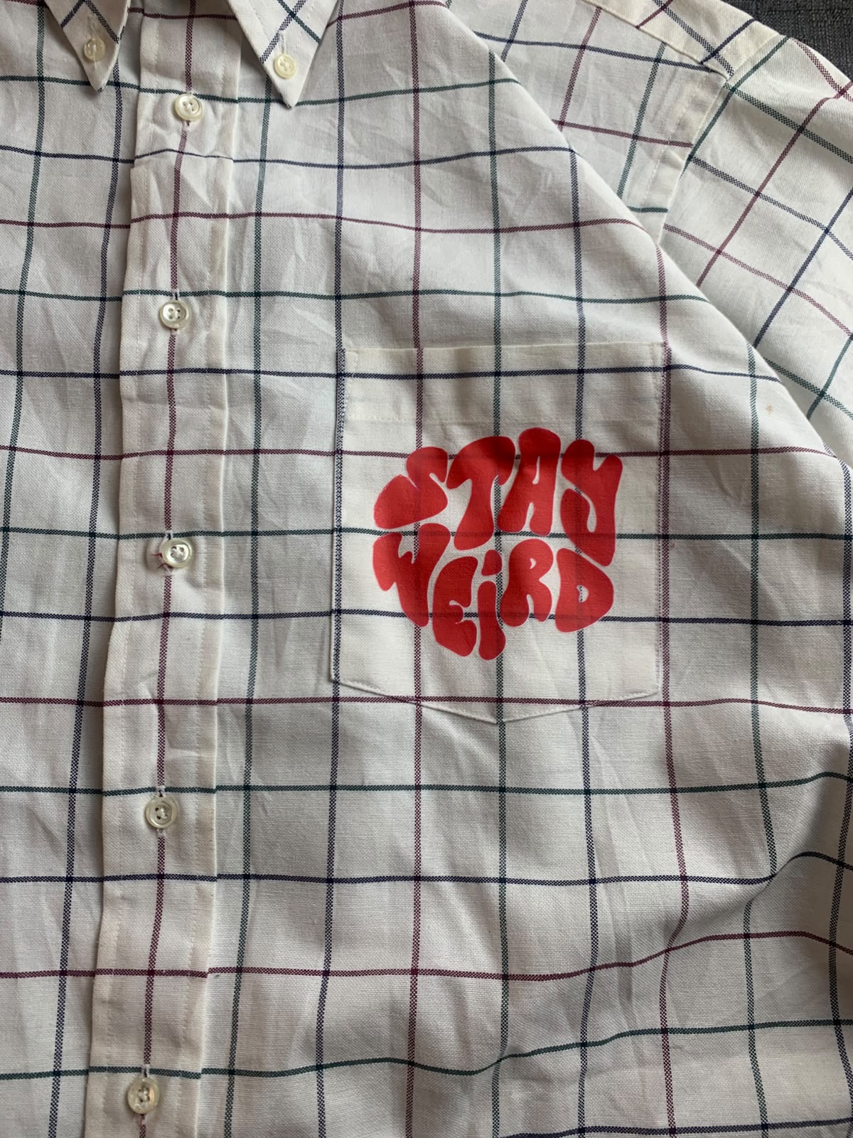 Printed Boxy Button UP