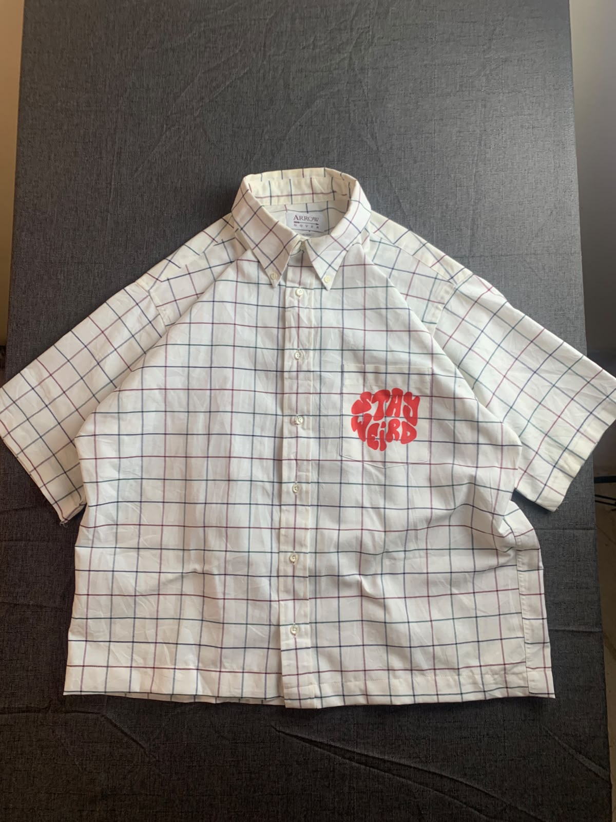 Printed Boxy Button UP