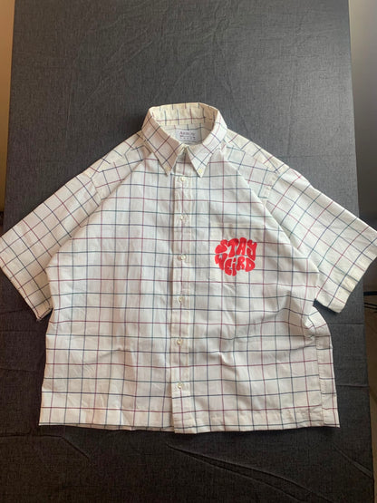 Printed Boxy Button UP