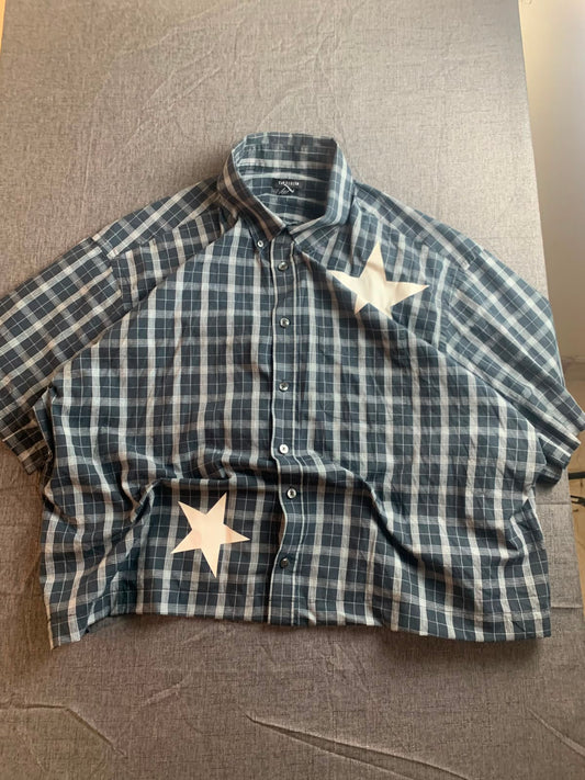 Printed Boxy Button UP