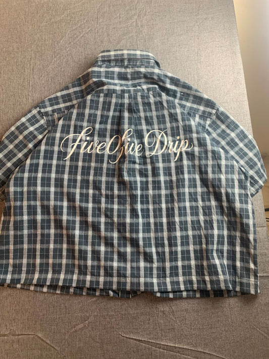 Printed Boxy Button UP