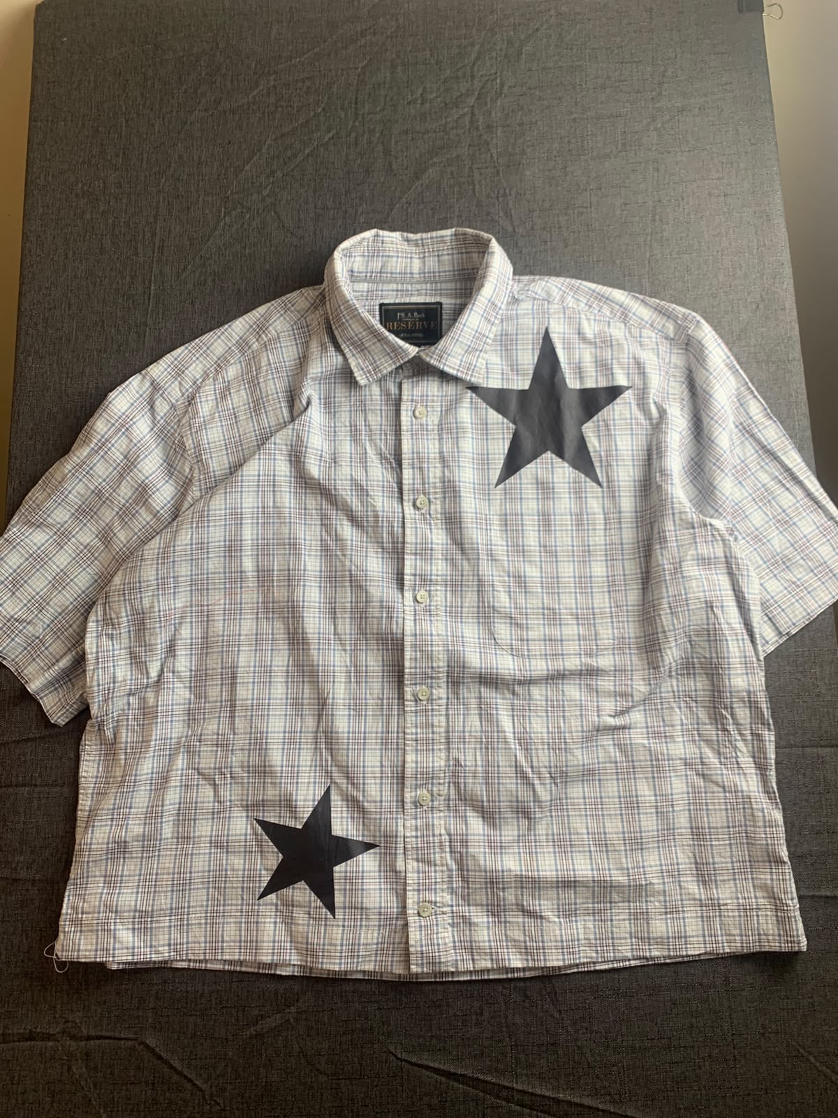 Printed Boxy Button UP