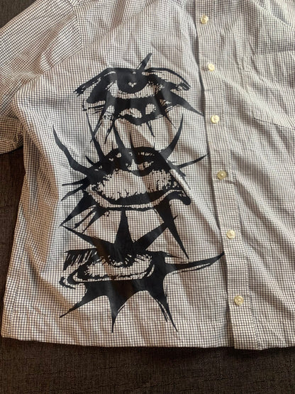 Printed Boxy Button UP