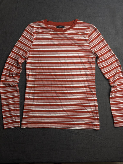 Orange White Full Sleeve Tee