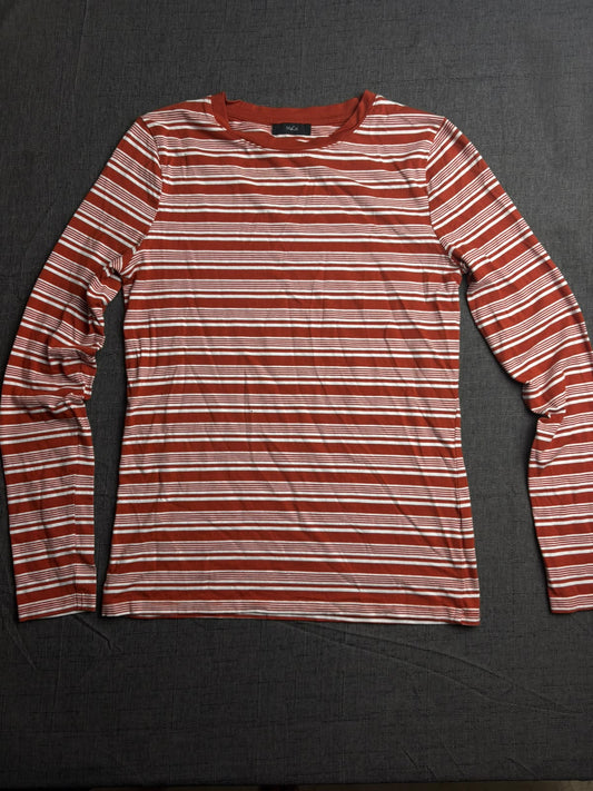 Orange White Full Sleeve Tee