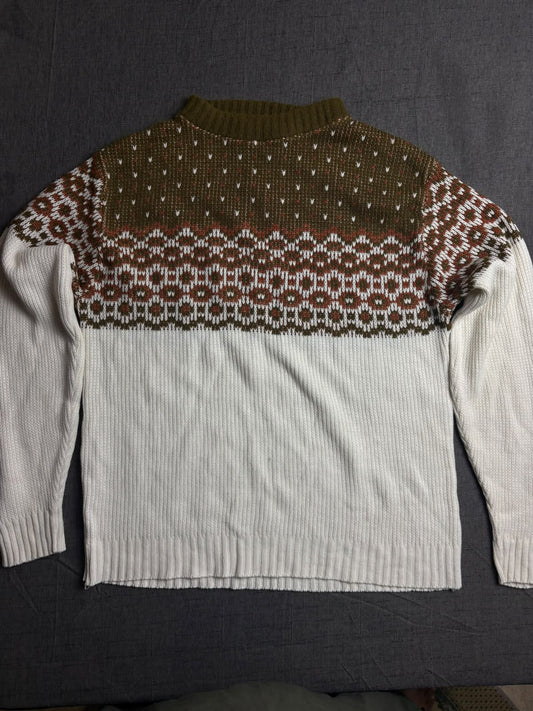 White n Brown Sweat Shirt