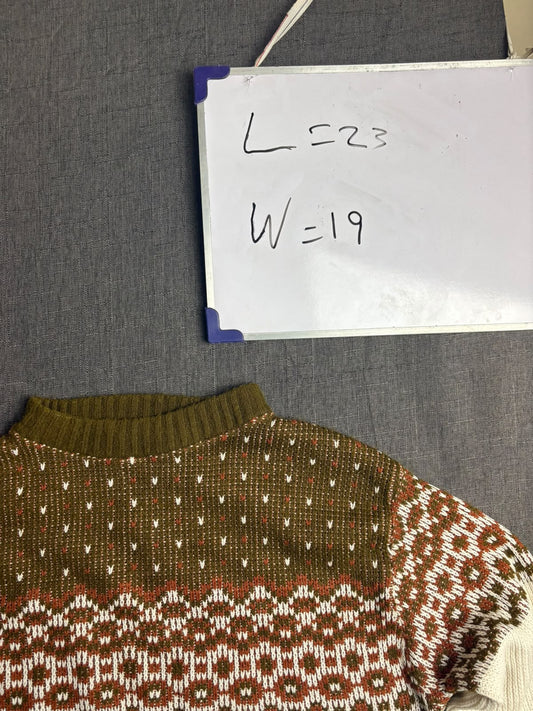 White n Brown Sweat Shirt
